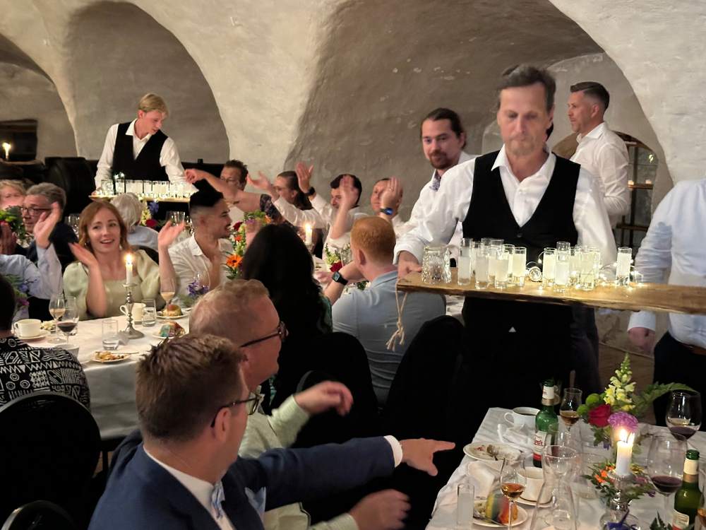 Catering på bröllopsmiddag på Skansen Kronan