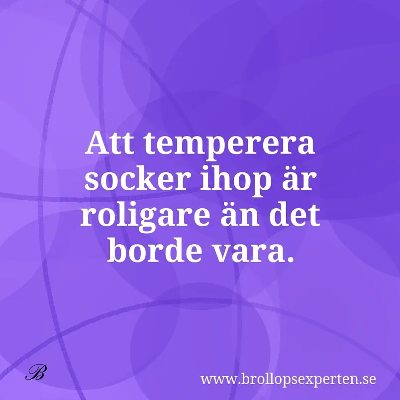 Att temperera socker ihop är roligare än det borde vara.