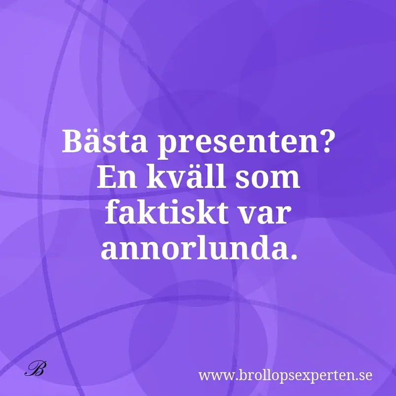Bästa presenten? En kväll som faktiskt var annorlunda.