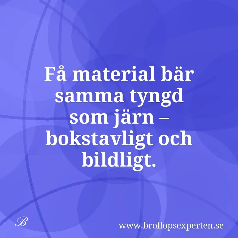 Få material bär samma tyngd som järn – bokstavligt och bildligt.