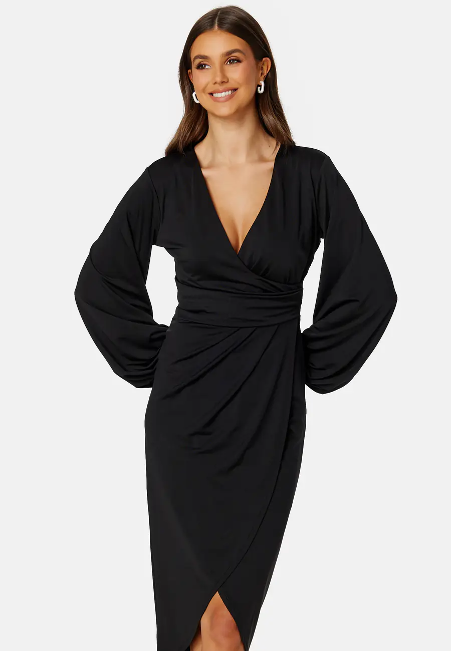 Wrap Stretchy Midi Dress till bröllop