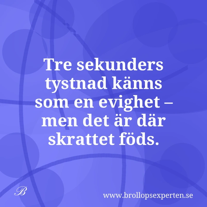 Tre sekunders tystnad känns som en evighet – men det är där skrattet föds.