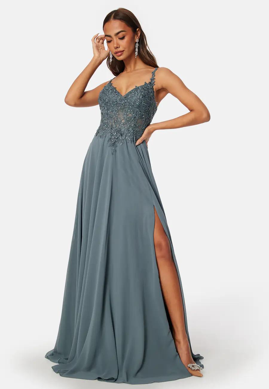 Chiffon Rhinestone Evening Dress - Christian Koehlert till bröllop