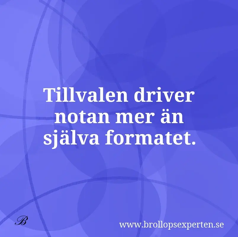 Tillvalen driver notan mer än själva formatet.