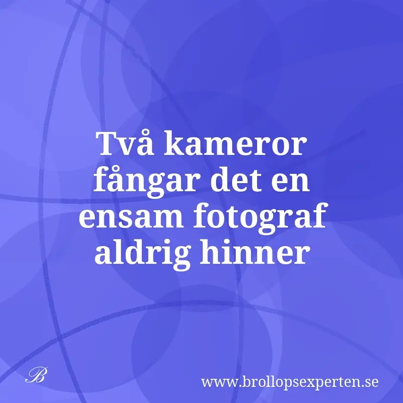 Två kameror fångar det en ensam fotograf aldrig hinner