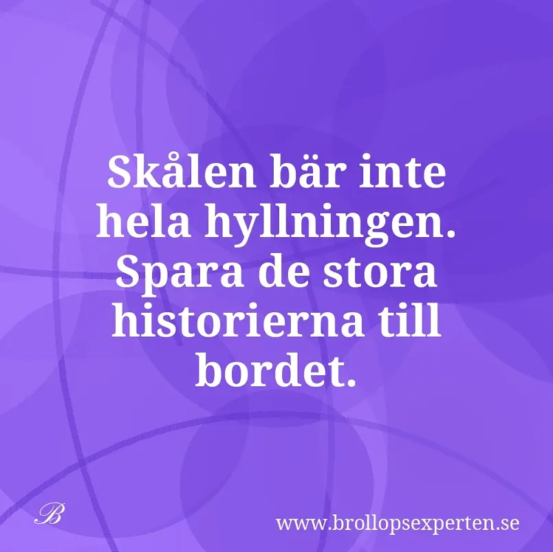 Skålen bär inte hela hyllningen. Spara de stora historierna till bordet.